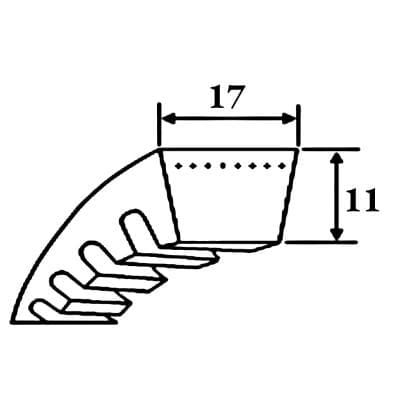 Кабели Ремень клиновой BX 63 Ld=1643 мм SWR